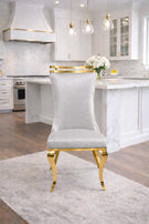 Greek Curved High Back , Sculpted-Leg , Contemporary Dining Chair