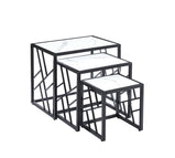 Oval MDF Coffee Table With Side Table Black, Grey or White Coffee Table, Nest Table with Optional  Side Tables