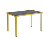 Oval MDF Dining Table In Black, Grey or White with Optional Black Or Gold Frame (Table Only)