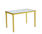 Oval MDF Dining Table In Black, Grey or White with Optional Black Or Gold Frame (Table Only)