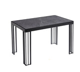 Stół jadalny 7 Star Furniture Windsor w kolorze czarnym, szarym lub białym z opcjonalną złotą lub czarną ramą (tylko stół)