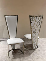 Dragon Dining Chairs With Option Of Gold Or Silver Frame