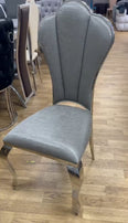 Belvedare Set of 4Pc Dining chairs Regal Shall Back With Option of Gold or Silver Frame