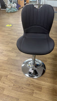 7Star Set of 2 Aryan Faux Leather/ Plush Velvet Bar Stools Adjustable Swivel Dining Island Counter Bar Chair