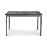 Ruby Mdf Marble Effect High Gloss Dining Table With Optional 4 or 6 Chairs In Grey , Charcoal Black , Brown and Wenge