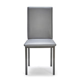7STAR Bella Dining chairs Faux Leather foam padded strong metal frame box of 4pc or 6pc