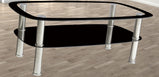 7Star Budget Glass Coffee Table with shelf