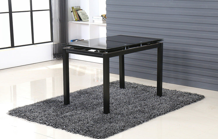 7star Helen Extending Dining table and chairs set in Black Furniture Sales