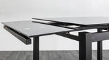 7star Helen Extending Dining table and chairs set in Black Furniture Sales