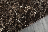 7star Lucy (2+1) Nest Of Tables MDF wooden marble effect Coffee Table set in Black, wenge & grey.