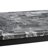 Ruby Mdf Marble Effect High Gloss Dining Table With Optional 4 or 6 Chairs In Grey , Charcoal Black , Brown and Wenge