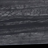 RUBY high gloss marble effect DINING TABLE in charcoal BLACK, BROWN, GREY and wenge