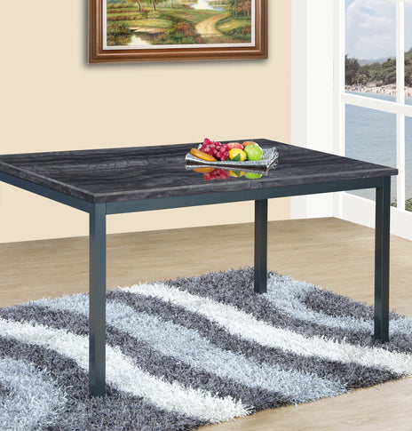 Ruby Mdf Marble Effect High Gloss Dining Table With Optional 4 or 6 Chairs In Grey , Charcoal Black , Brown and Wenge