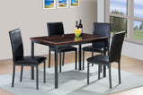 Ruby Mdf Marble Effect High Gloss Dining Table With Optional 4 or 6 Chairs In Grey , Charcoal Black , Brown and Wenge