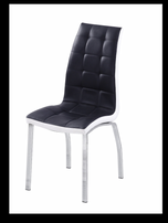 7STAR Happy Dining chairs Faux Leather with Foam Padded chrome frame Furniture Sales