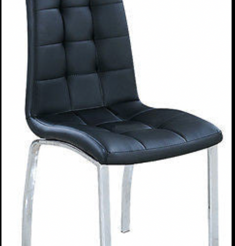 7STAR Happy Dining chairs Faux Leather with Foam Padded chrome frame Furniture Sales