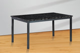 RUBY high gloss marble effect DINING TABLE in charcoal BLACK, BROWN, GREY and wenge
